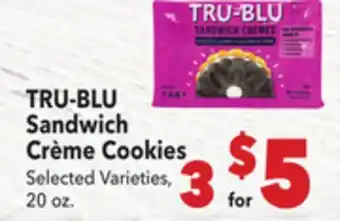 Vallarta Supermarkets TRU-BLU Sandwich Crème Cookies offer