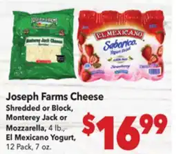 Vallarta Supermarkets Joseph Farms Cheese offer