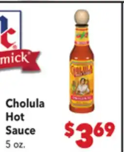 Vallarta Supermarkets Cholula Hot Sauce offer
