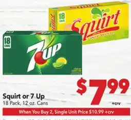 Vallarta Supermarkets Squirt or 7 Up offer