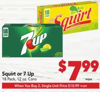 Vallarta Supermarkets Squirt or 7 Up offer