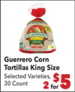 Vallarta Supermarkets Guerrero Corn Tortillas offer