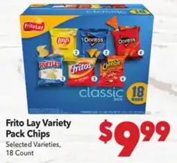 Vallarta Supermarkets Frito Lay Variety Pack Chips offer
