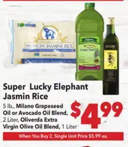Vallarta Supermarkets Super Lucky Elephant Jasmin Rice offer