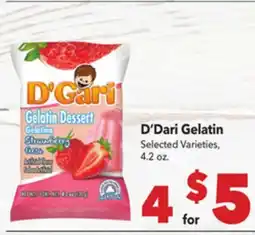 Vallarta Supermarkets D'Dari Gelatin offer