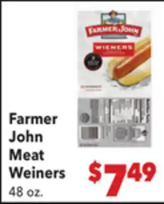 Vallarta Supermarkets Farmer John Meat Weiners offer