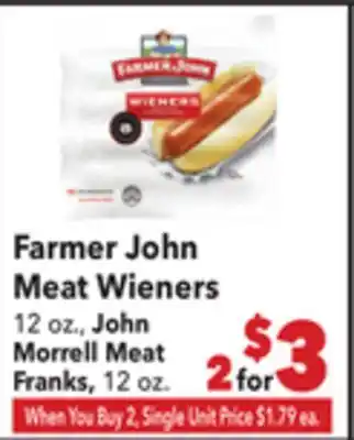 Vallarta Supermarkets Farmer John Meat Wieners offer