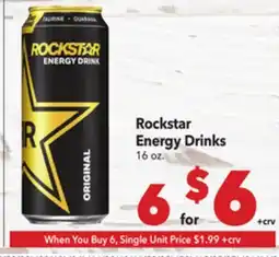 Vallarta Supermarkets Rockstar Energy Drinks offer
