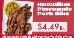 Vallarta Supermarkets Hawaiian Pineapple Pork Ribs offer