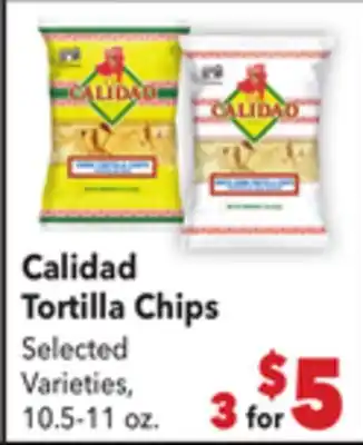 Vallarta Supermarkets Calidad Tortilla Chips offer