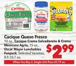 Vallarta Supermarkets Cacique Queso Fresco offer