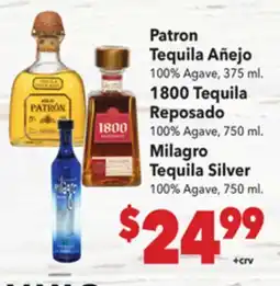 Vallarta Supermarkets Patron Tequila Añejo offer