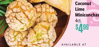 Vallarta Supermarkets Coconut Lime Miniconchas offer