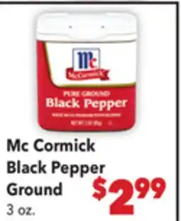 Vallarta Supermarkets Mc Cormick Black Pepper Ground offer