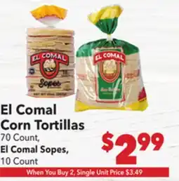 Vallarta Supermarkets El Comal Corn Tortillas offer