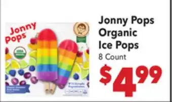 Vallarta Supermarkets Jonny Pops Organic Ice Pops offer