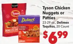 Vallarta Supermarkets Tyson Chicken Nuggets or Patties offer
