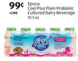 Aldi Epoca Cool Plus Plain Probiotic Cultured Dairy Beverage offer