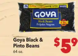 Vallarta Supermarkets Goya Black & Pinto Beans offer