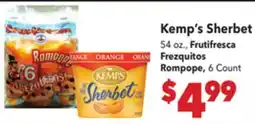 Vallarta Supermarkets Kemp's Sherbet offer