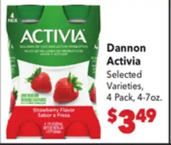 Vallarta Supermarkets Dannon Activia offer
