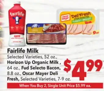 Vallarta Supermarkets Fairlife Milk offer