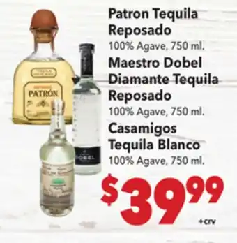 Vallarta Supermarkets Patron Tequila Reposado offer