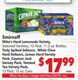 Vallarta Supermarkets Smirnoff offer