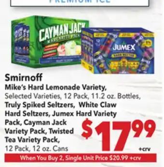 Vallarta Supermarkets Smirnoff offer