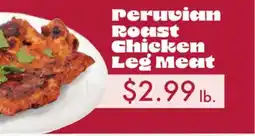 Vallarta Supermarkets Peruvian Roast Chicken Leg Meat offer