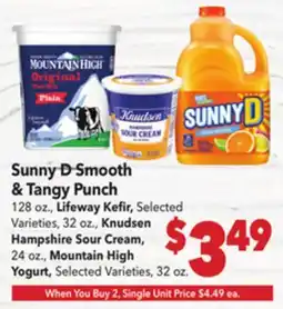 Vallarta Supermarkets Sunny D Smooth & Tangy Punch offer