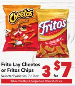 Vallarta Supermarkets Frito Lay Cheetos or Fritos Chips offer