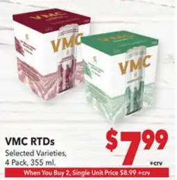 Vallarta Supermarkets VMC RTDs offer