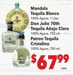 Vallarta Supermarkets Mandala Tequila Blanco offer