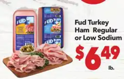 Vallarta Supermarkets Fud Turkey Ham Regular or Low Sodium offer