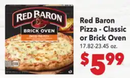 Vallarta Supermarkets Red Baron Pizza-Classic or Brick Oven offer