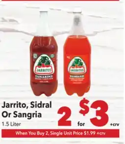 Vallarta Supermarkets Jarrito, Sidral Or Sangria offer
