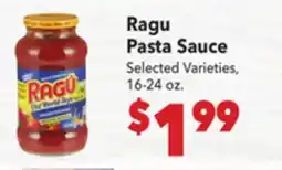 Vallarta Supermarkets Ragu Pasta Sauce offer