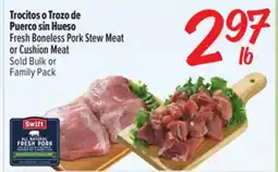 El Super Fresh Fresh Boneless Pork Stew Meat or Cushion Meat offer