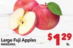 Vallarta Supermarkets Large Fuji Apples/MANZANA offer
