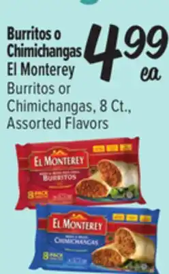 El Super Burritos or Chimichangas offer