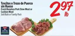 El Super Fresh Boneless Pork Stew Meat or Cushion Meat offer