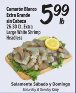 El Super Fresh Extra Large White Shrimp Headless offer