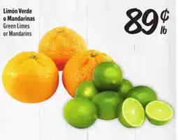 El Super Fresh Green Limes or Mandarins offer