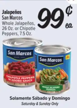 El Super Fresh Whole Jalapeños, 26 Oz. or Chipotle Peppers, 7.5 Oz offer