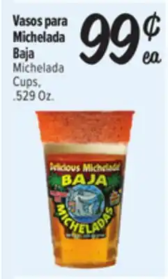 El Super Baja Michelada Cups offer