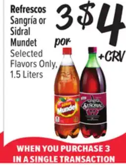 El Super Sangría or Sidral Mundet offer