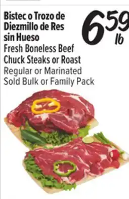 El Super Fresh Boneless Beef Chuck Steaks or Roast offer