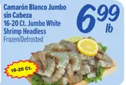 El Super 16-20 Ct. Jumbo White Shrimp Headless offer