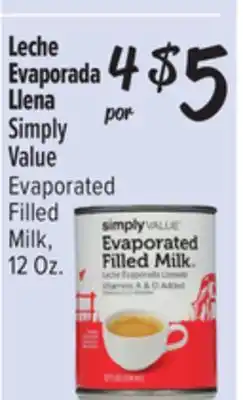 El Super Evaporated Filled Milk offer